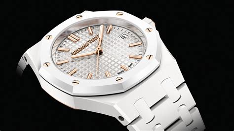 white dial audemars piguet|audemars piguet ceramic.